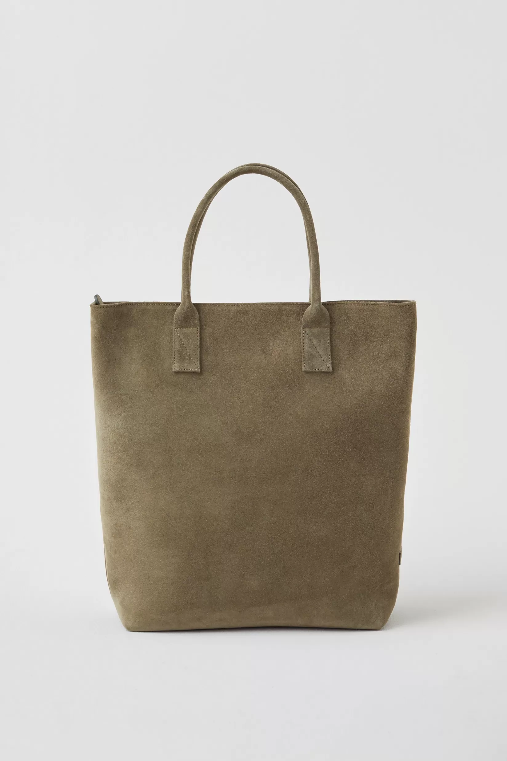 Shop CLOSED Shopper Aus Veloursleder Pine Green