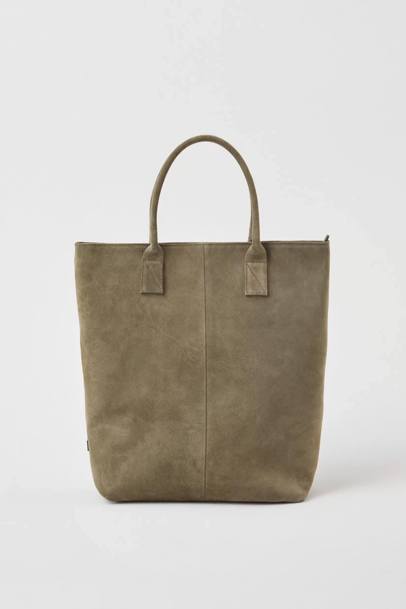 Shop CLOSED Shopper Aus Veloursleder Pine Green