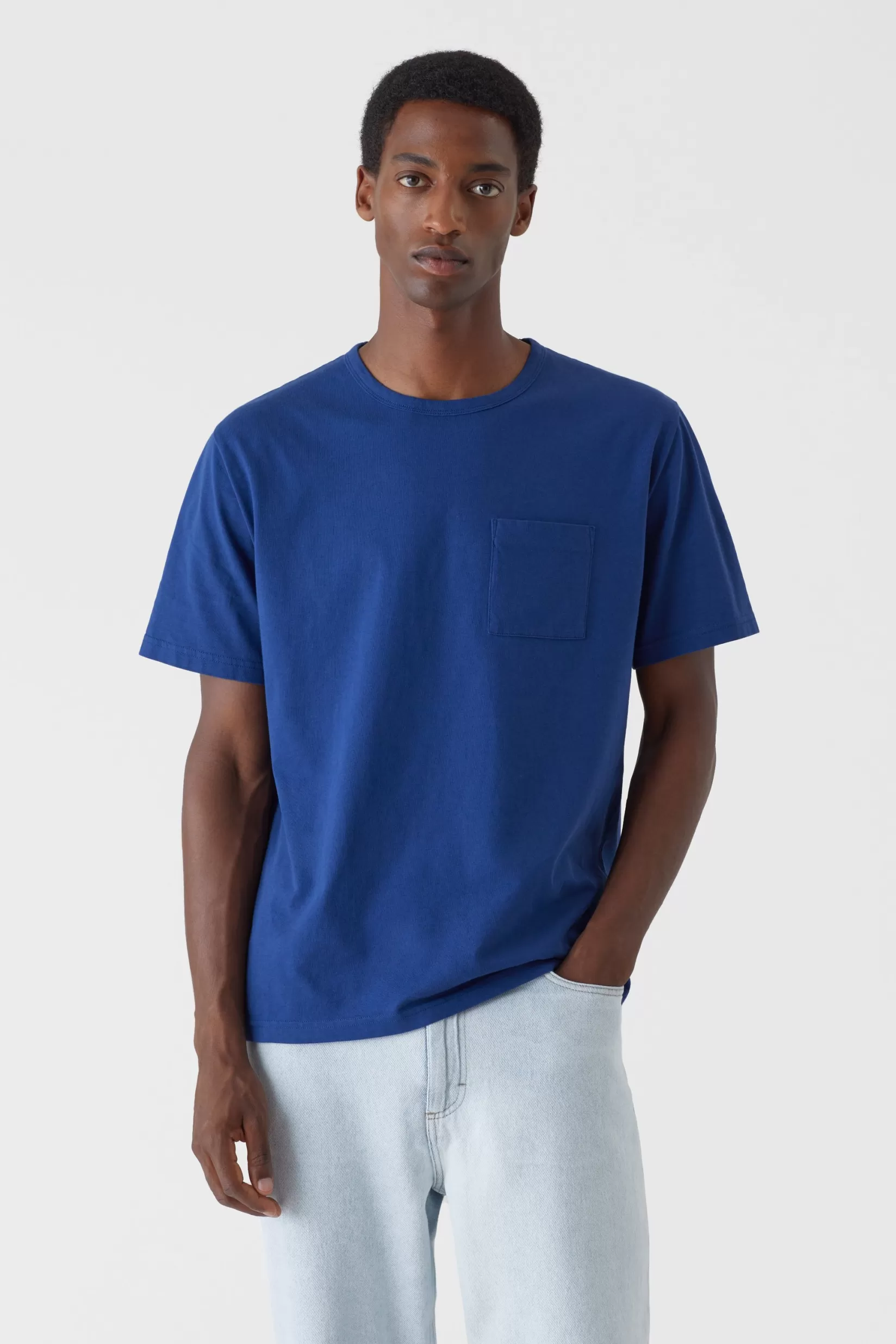 Discount CLOSED Slim Fit T-Shirt Aus Bio-Baumwolle Indigo Blue