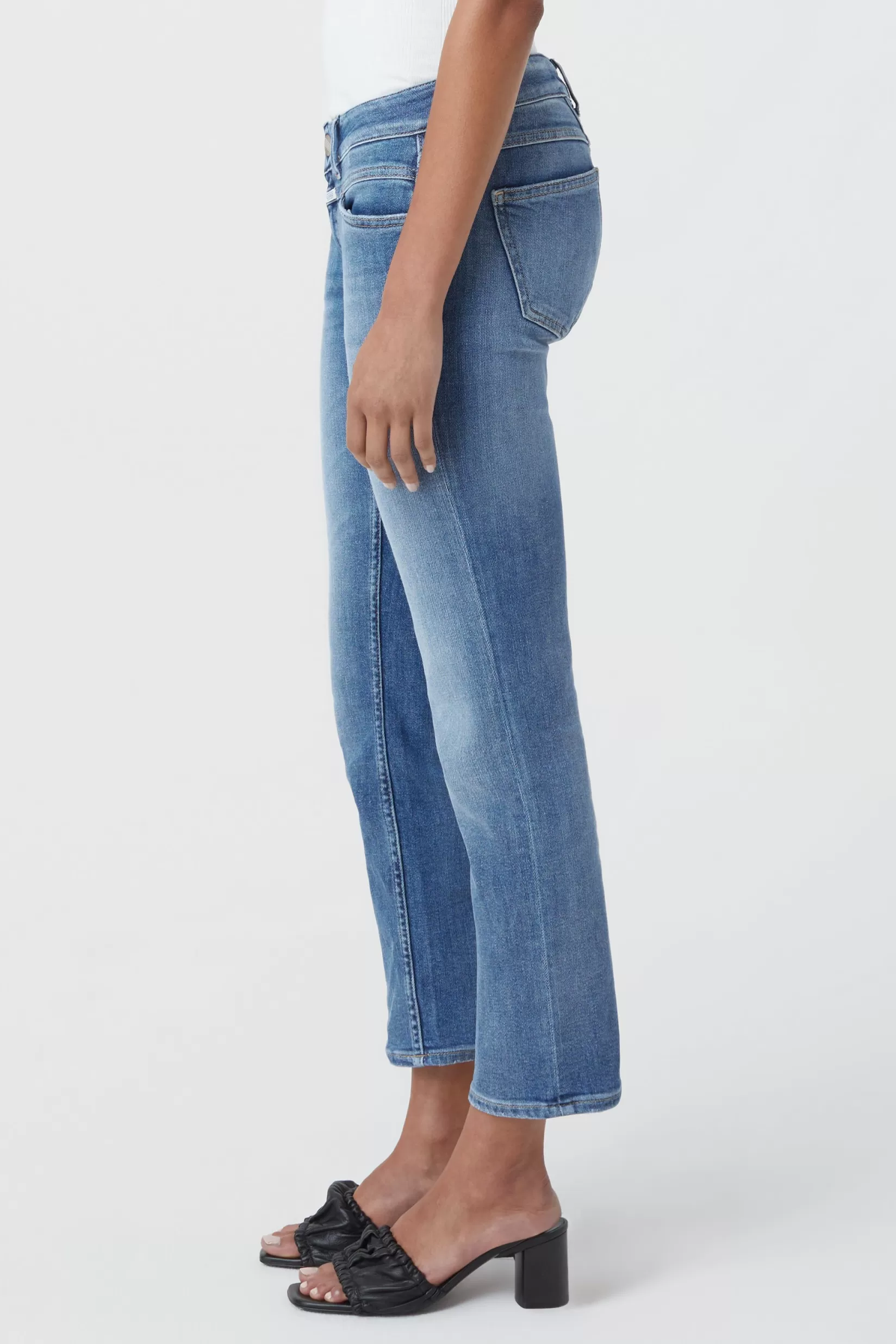 Best Sale CLOSED Starlet Super Stretch Blue Denim Mid Blue