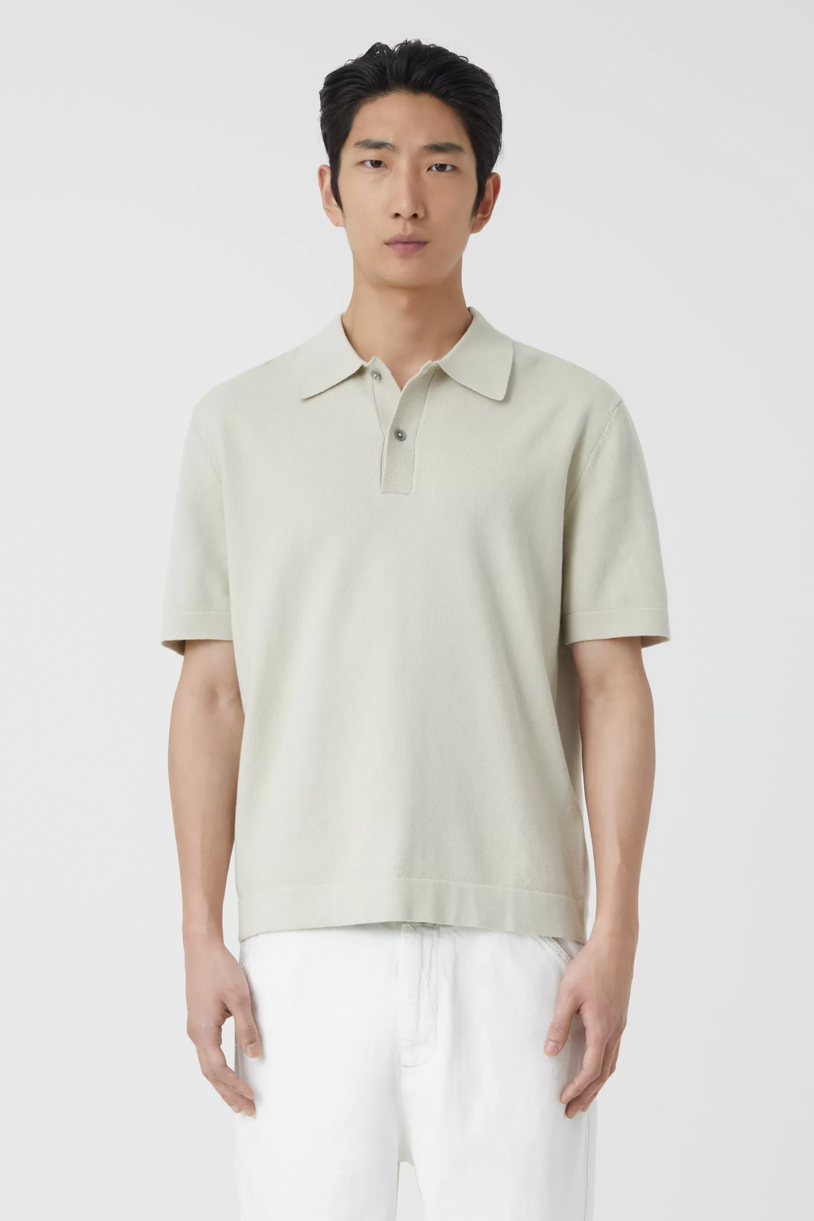 Fashion CLOSED Strick-Polo Marl Stone