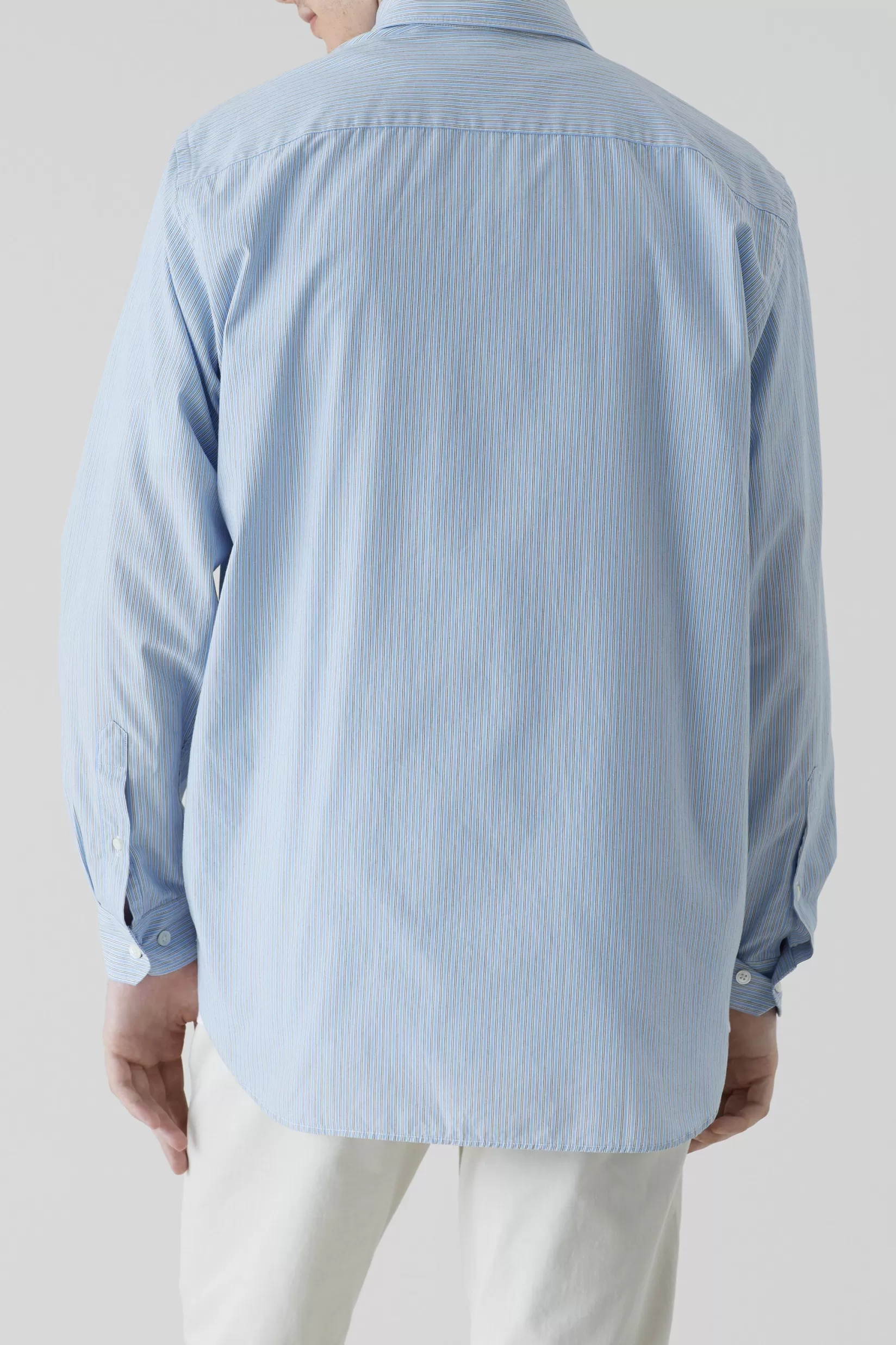 Clearance CLOSED Striped Shirt Blue Morning Sky