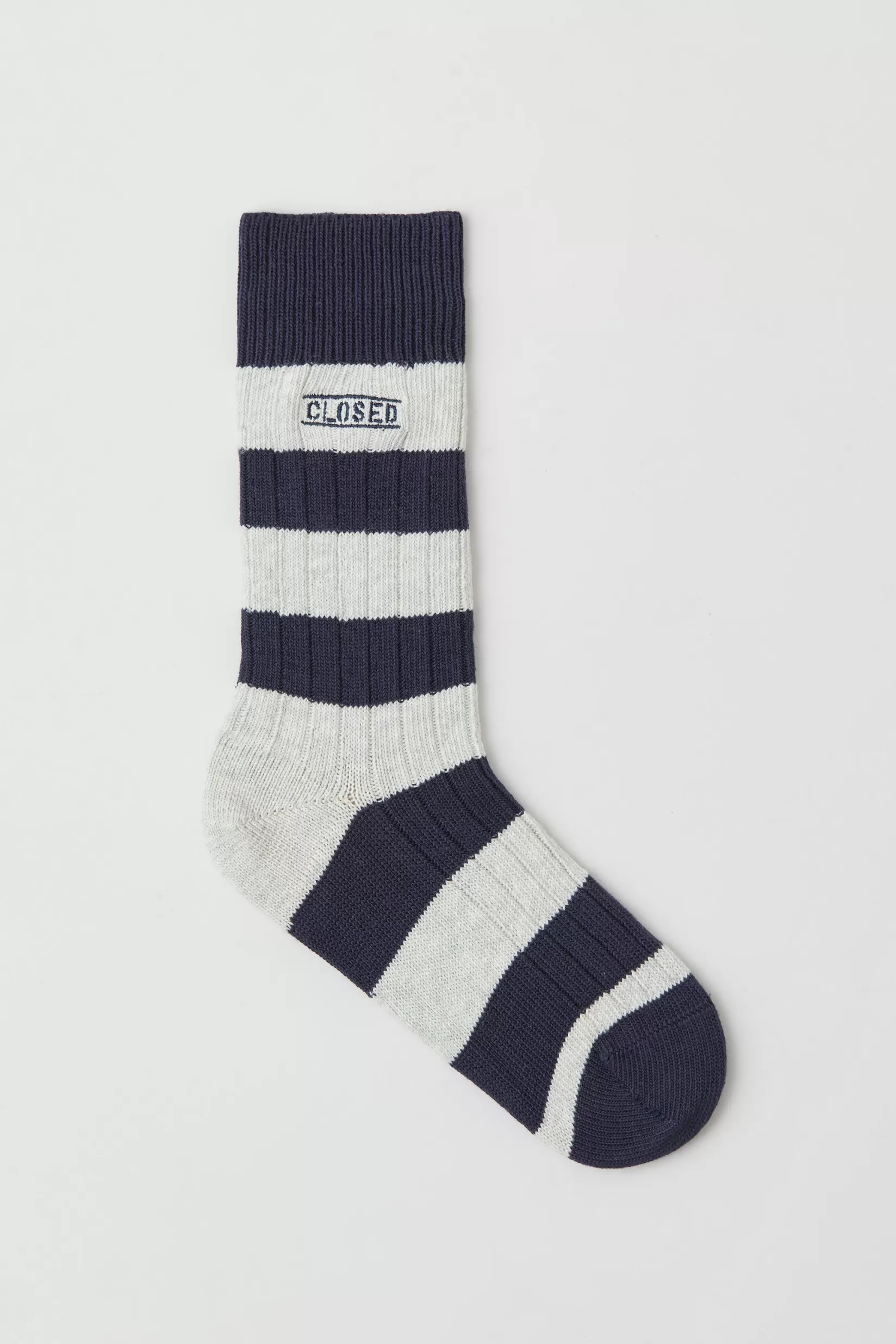 Best CLOSED Striped Socks Dark Night