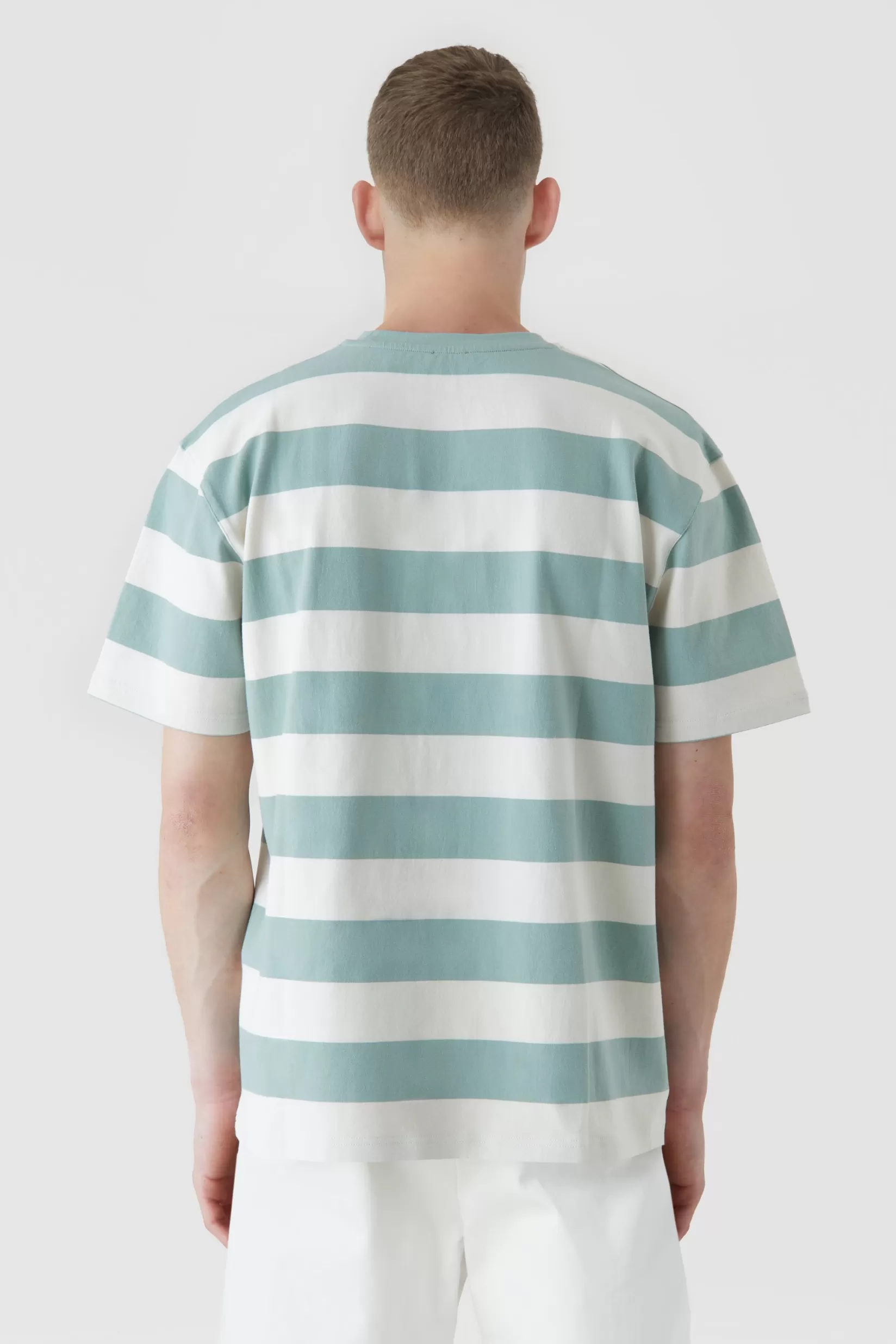 Online CLOSED Striped T-Shirt Blue Agave