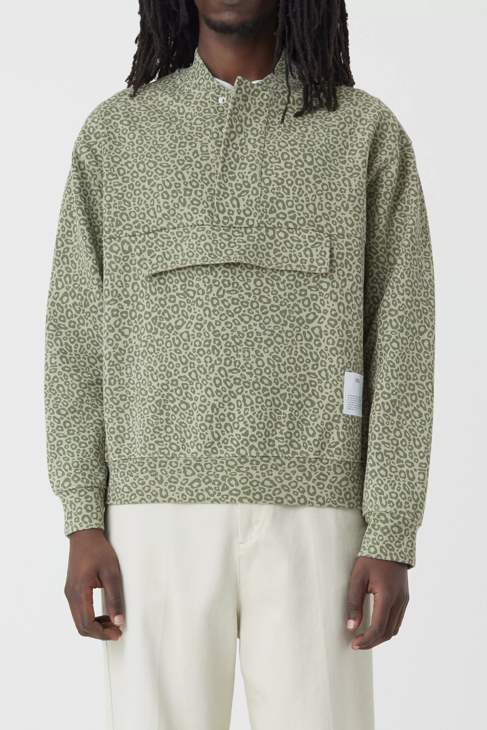 Best CLOSED Sweatshirt Mit Print Light Moss Green