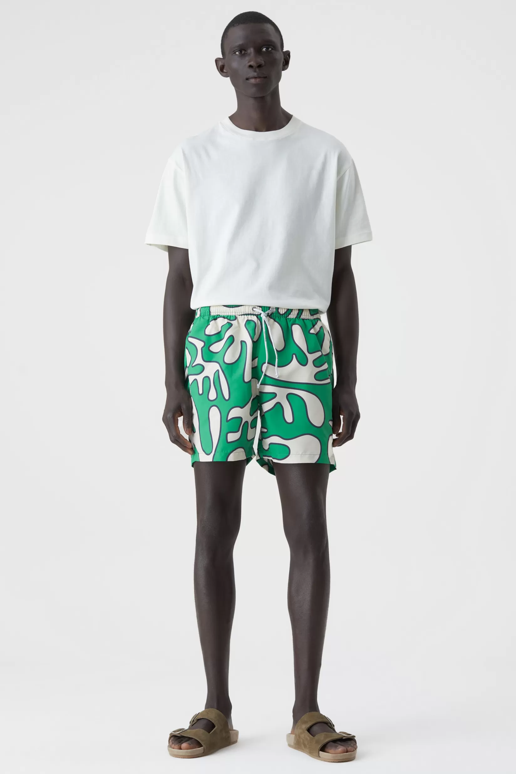 Shop CLOSED Swim Shorts Mit Print Botanic Green