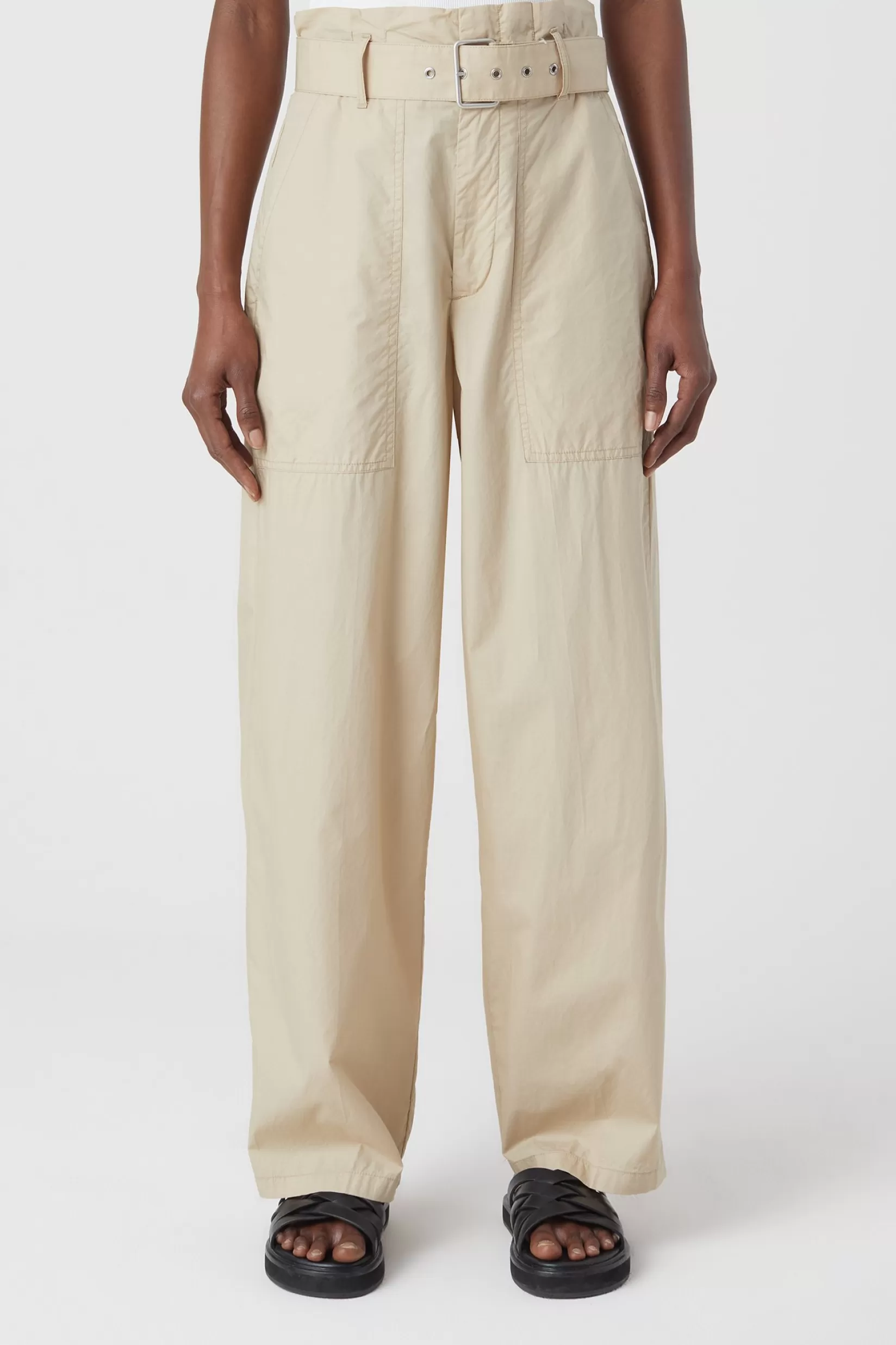 Hot CLOSED Taloga Organic Poplin Pants Reed Beige