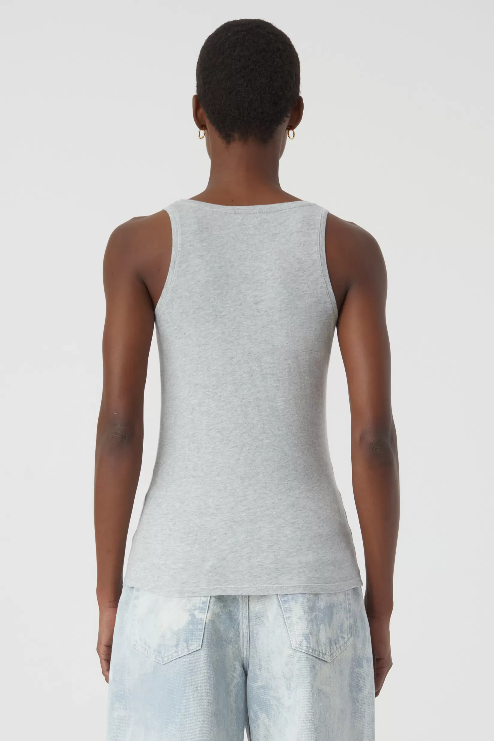 Cheap CLOSED Tanktop Aus Reiner Baumwolle Light Grey Melange