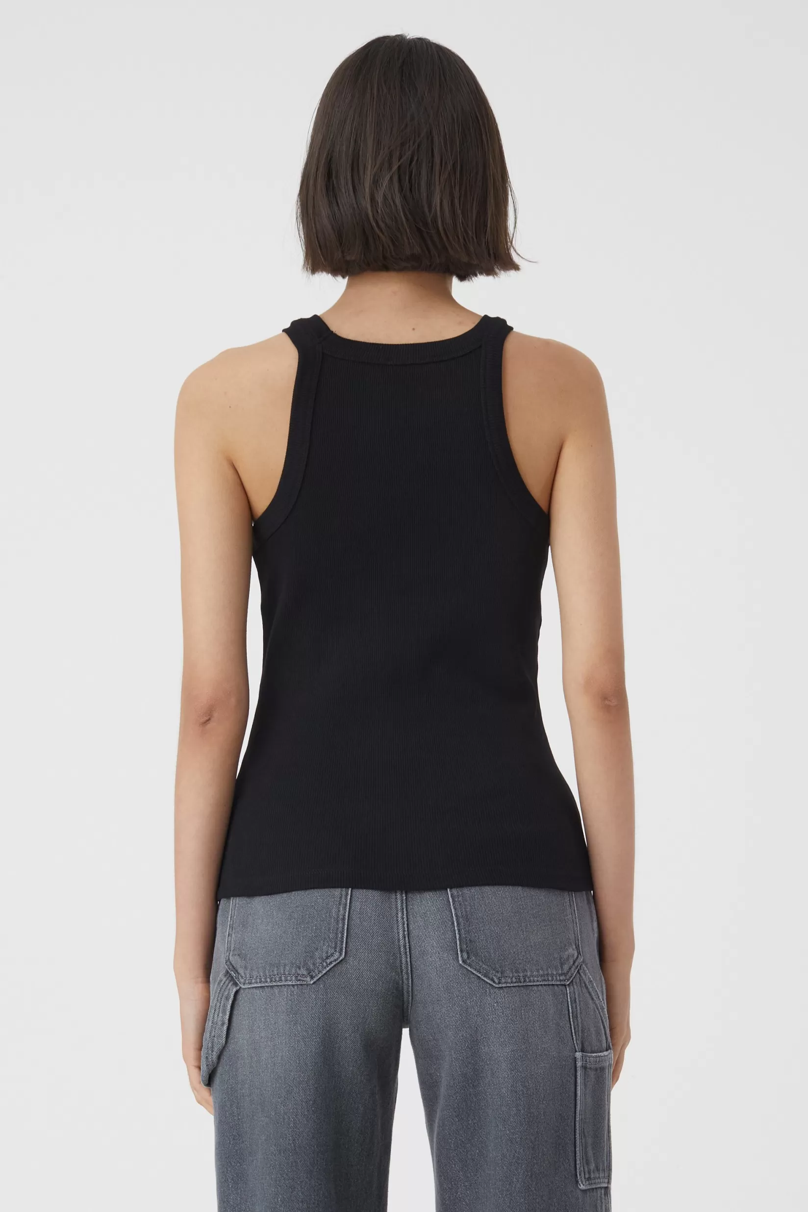 Outlet CLOSED Tanktop Aus Rippjersey Black