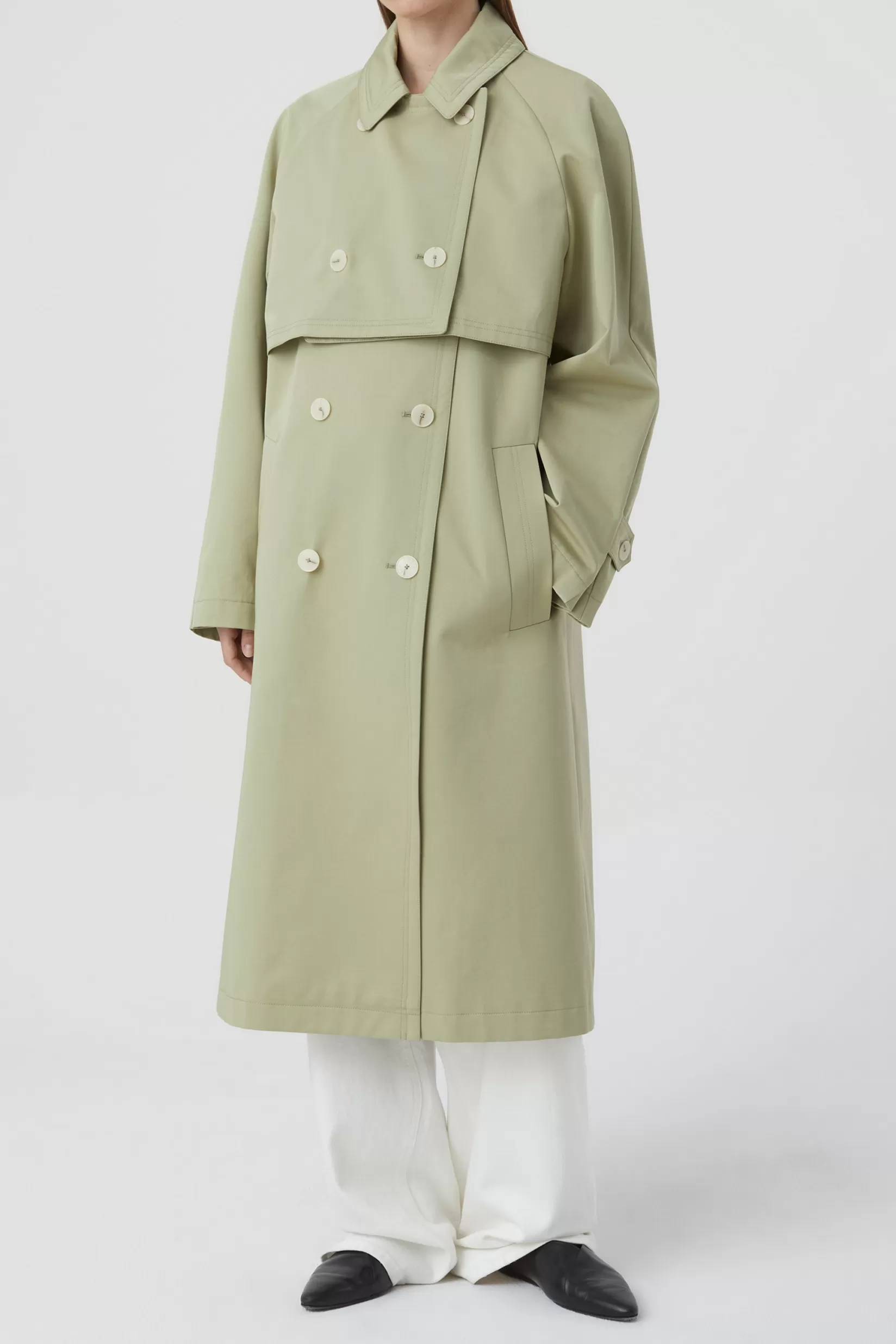 Best CLOSED Trenchcoat – Three In One Light Moss Green