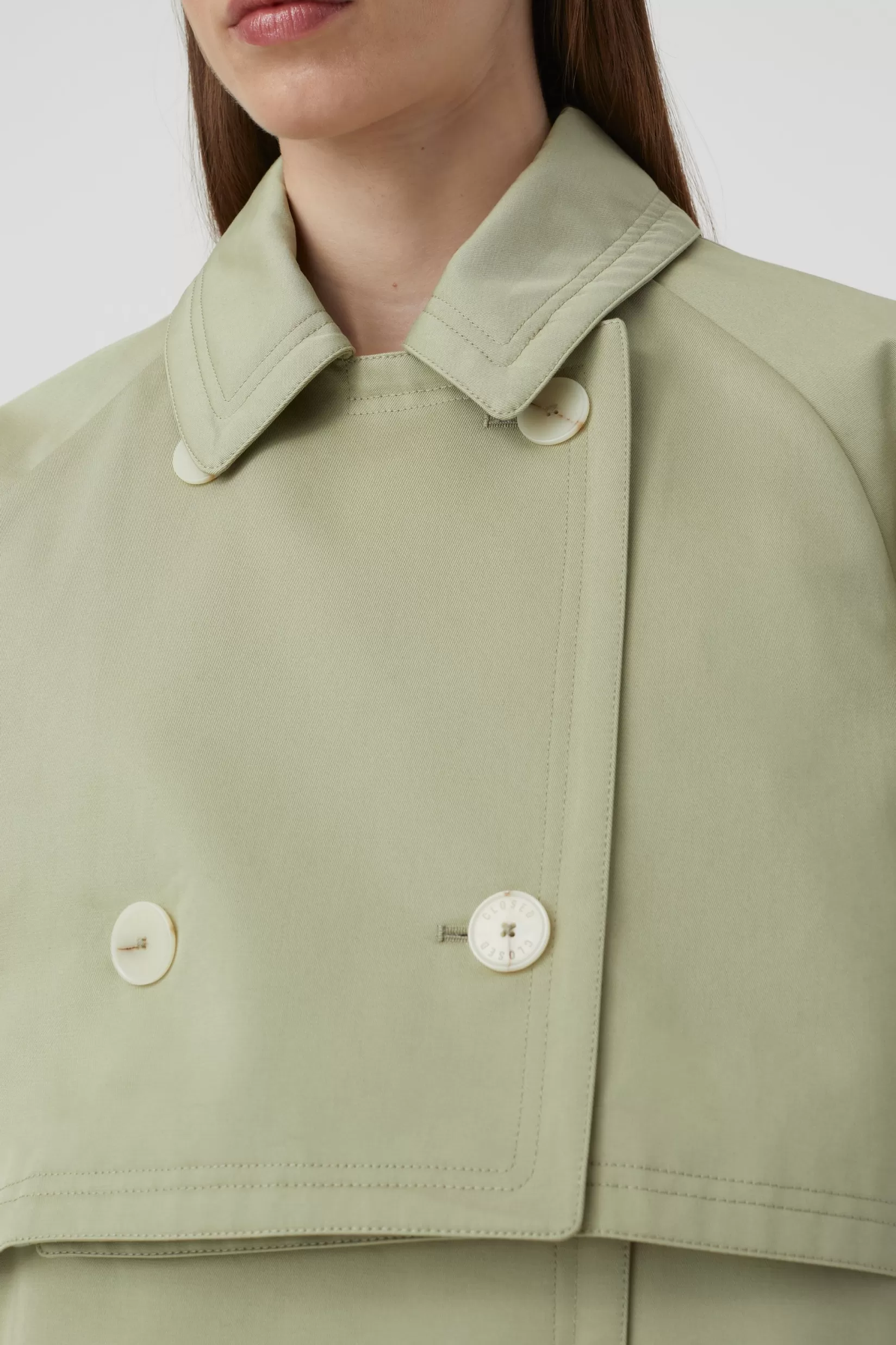 Best CLOSED Trenchcoat – Three In One Light Moss Green