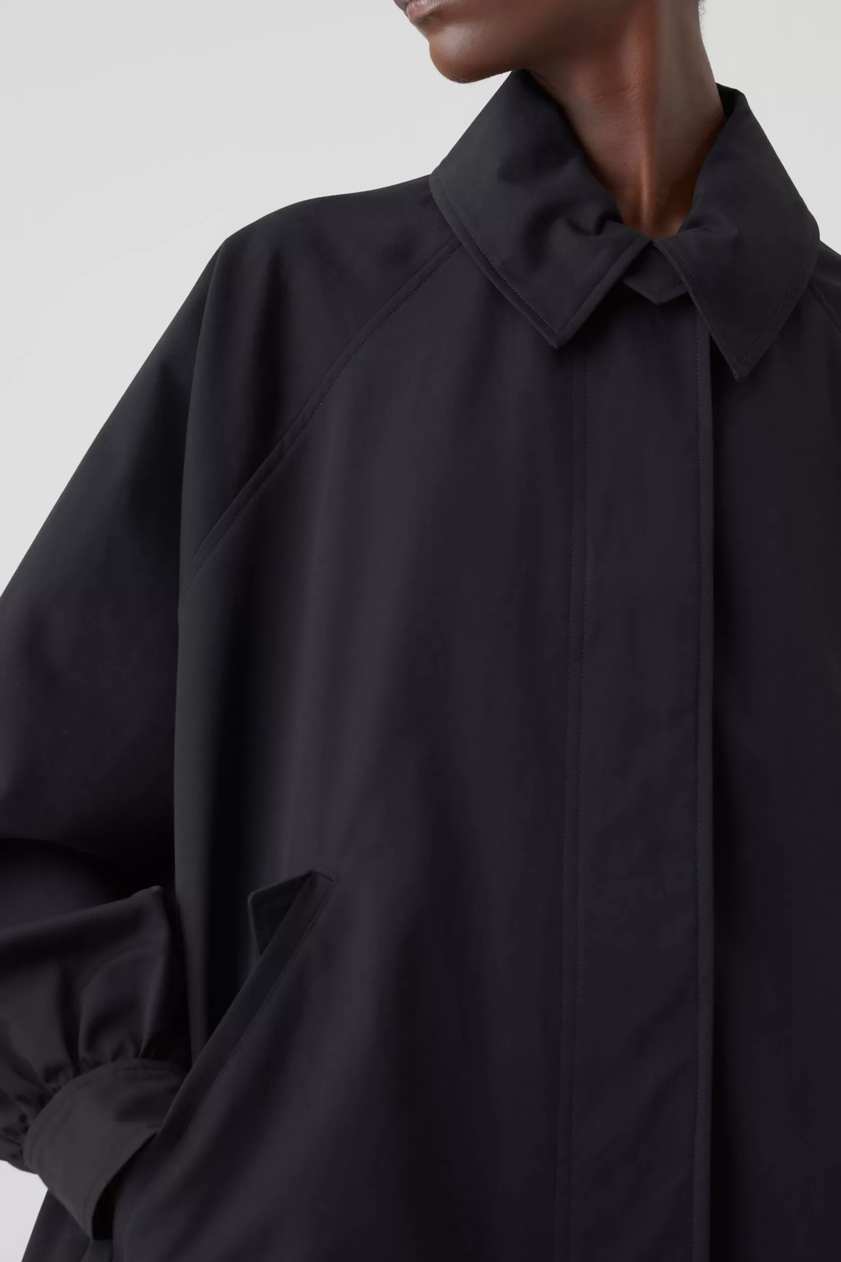 Flash Sale CLOSED Trenchcoat Aus Italienischem Baumwollstoff Black
