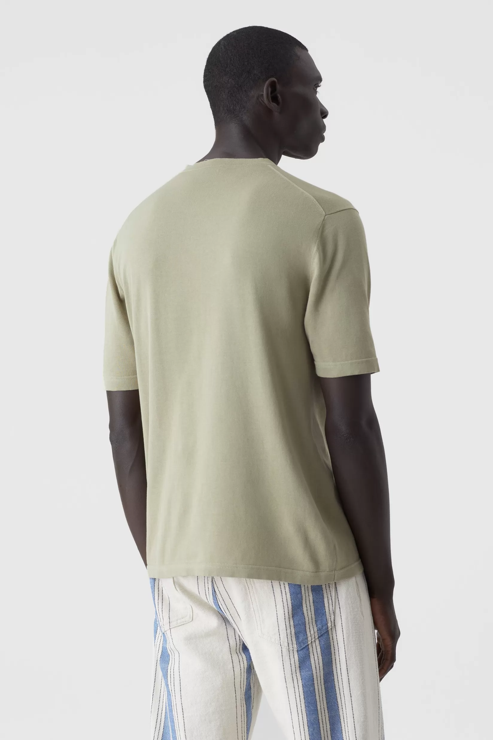 Best Sale CLOSED T-Shirt Aus Reiner Baumwolle Light Moss Green