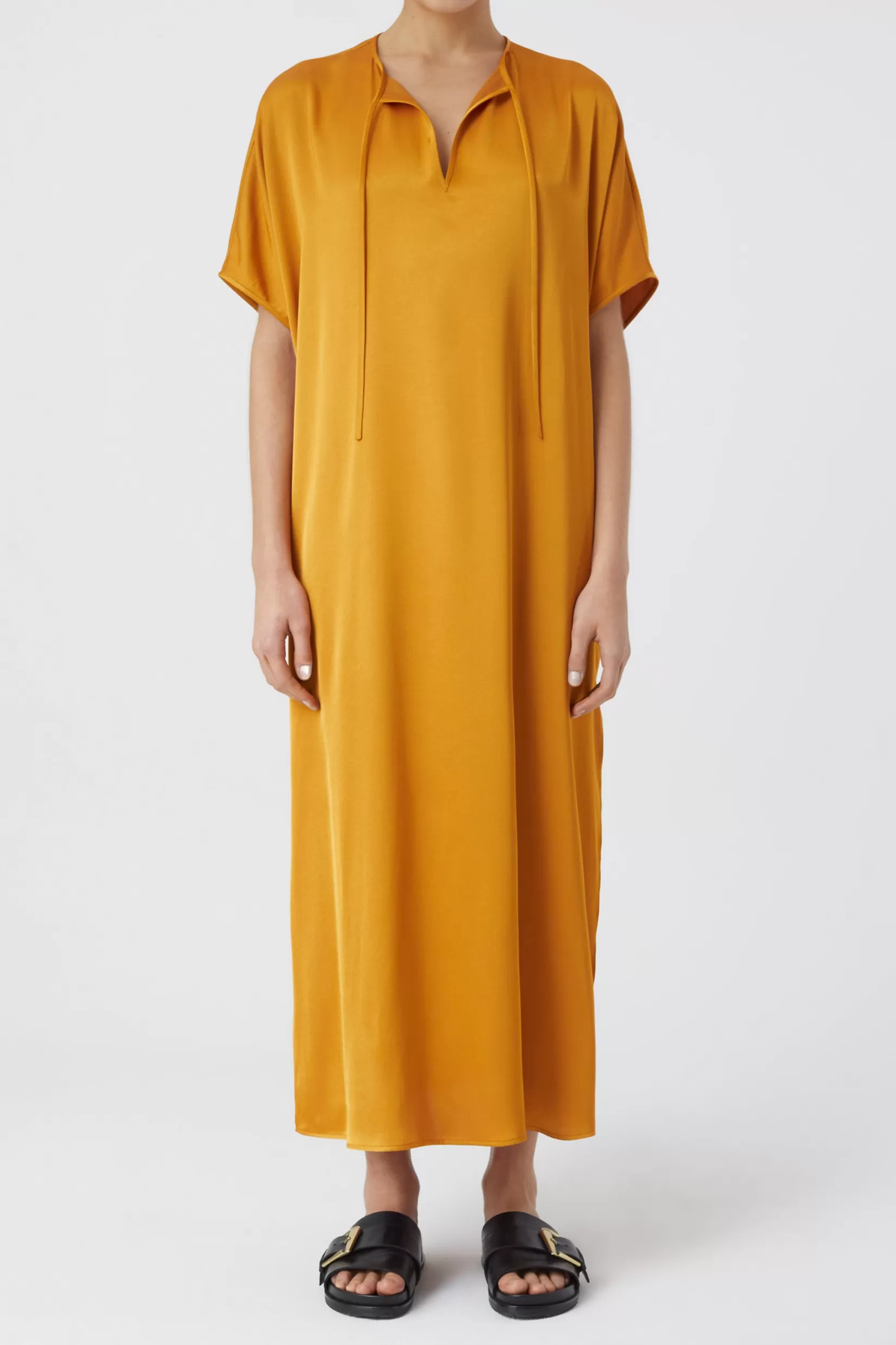 Cheap CLOSED Tunic Maxi Dress Golden Cinnamon