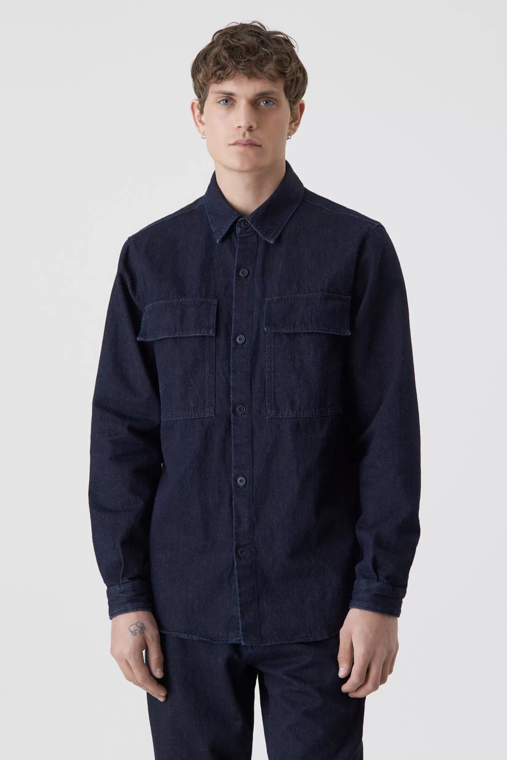 Sale CLOSED Utility Longsleeve Shirt Dark Blue