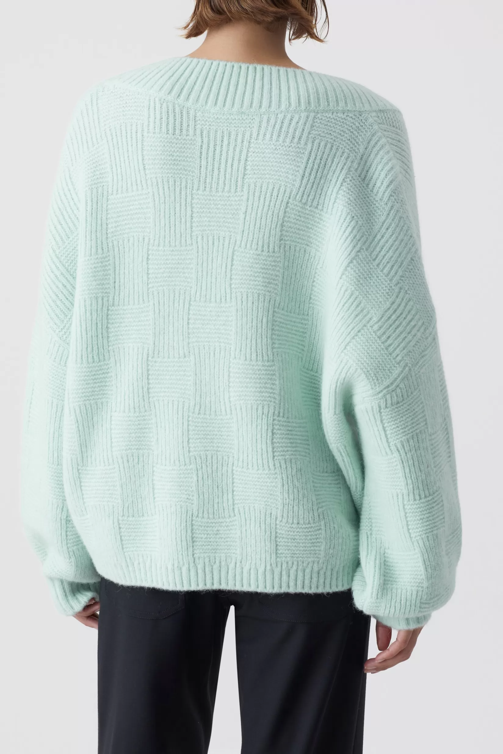 Shop CLOSED V-Pullover Aus Royal Baby Alpaka Mix Fresh Mint