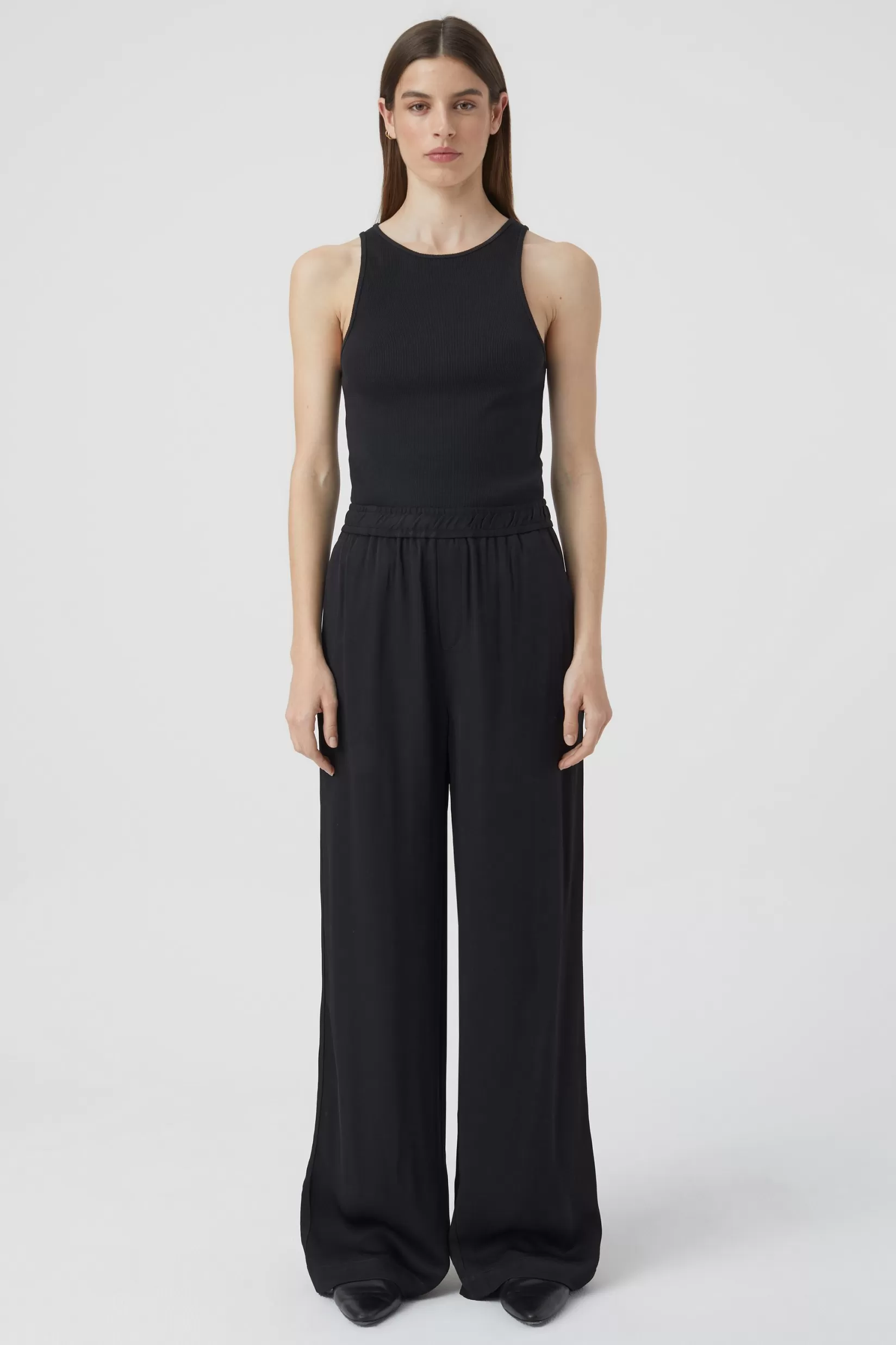 Fashion CLOSED Winona Fluid Twill Trousers Black