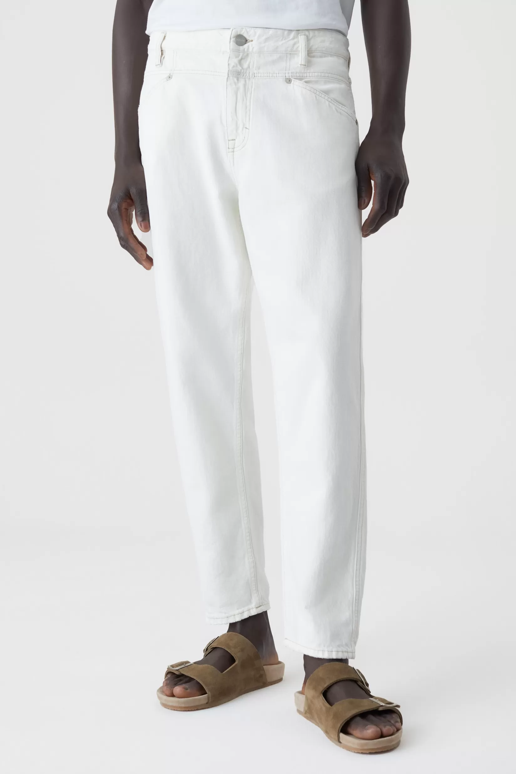 Hot CLOSED X-Lent Tapered Jeans Ivory