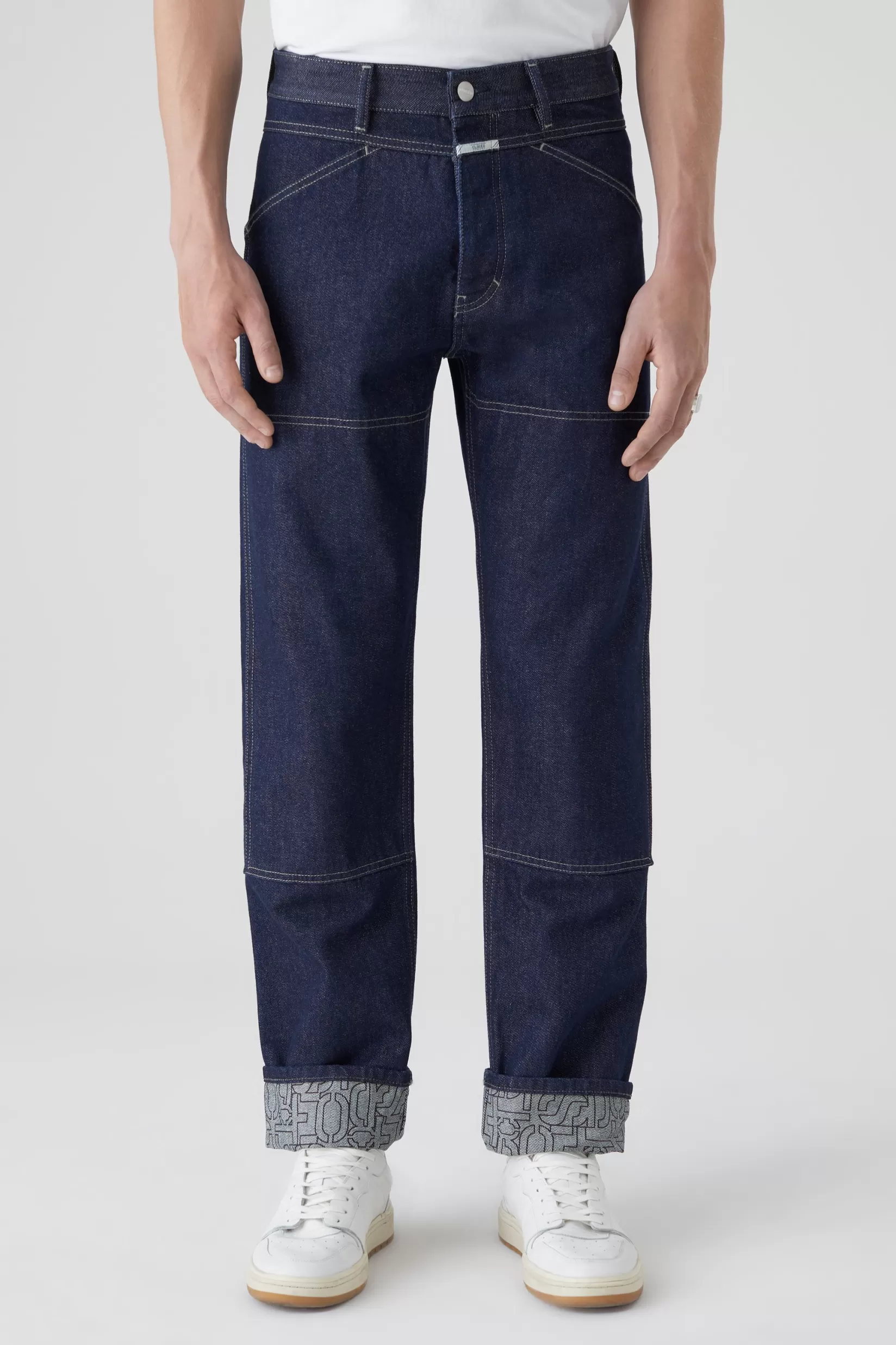 Cheap CLOSED X-Works Straight Jeans Dark Blue